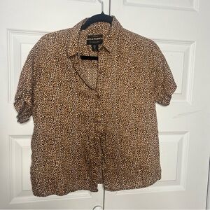 Tahari Linen Button-Up Shirt – Women’s Small